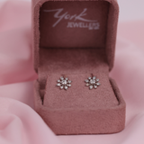 "Return to India" 18ct White Gold 1920's Inspired Diamond Earrings