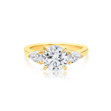 18ct Yellow Gold Trilogy Diamond Ring