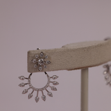 "Return to India" 18ct White Gold 1920's Inspired Diamond Earrings