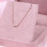 18ct Rose Gold Cluster Pendant with Brilliant Cut Diamonds