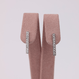 18ct White Gold Diamond Bar Earrings
