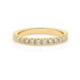 Carcelated Set Yellow Gold Wedding Ring