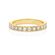 Carcelated Set Yellow Gold Wedding Ring