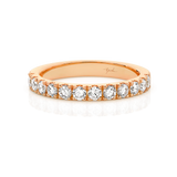 Carcelated Set Rose Gold Wedding Ring