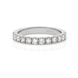 Carcelated Set White Gold Wedding Ring