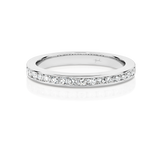 Channel Set White Gold Wedding Ring