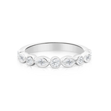 Round Brilliant Cut & Marquise Natural Diamond Wedding Ring