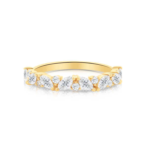 Round Brilliant Cut & Marquise Alternate Wedding Ring