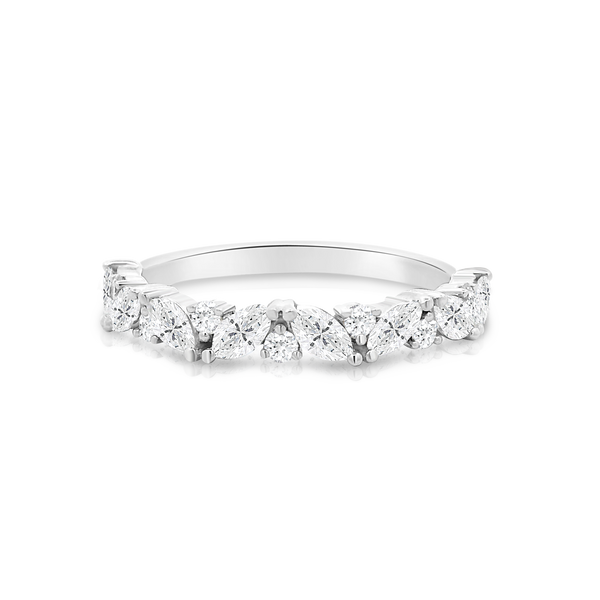 Round Brilliant Cut & Marquise Alternate Wedding Ring