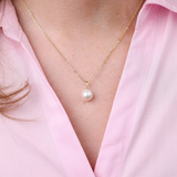 9ct White Freshwater Pearl 7.5-8mm Pendant