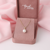 9ct White Freshwater Pearl 7.5-8mm Pendant