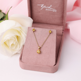 Citrine Pendant and Earring Set