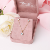 Blue Topaz Earring and Pendant Set