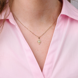 Starburst Yellow Gold Diamond Pendant