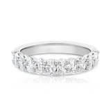 White Gold Oval Diamond Wedding Ring