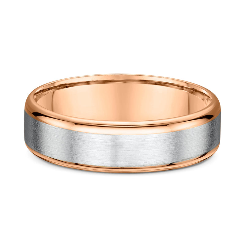 Rose and White Gold - Men's Wedding Ring