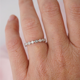 Round Brilliant Cut & Marquise Natural Diamond Wedding Ring