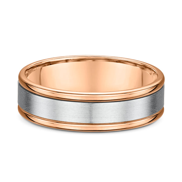Rose & White Gold – Men’s Wedding Ring