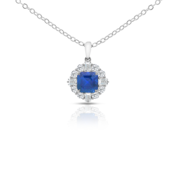 Sapphire and Diamond Pendant