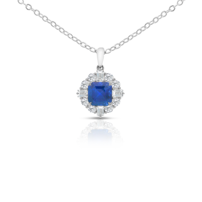 Sapphire and Diamond Pendant