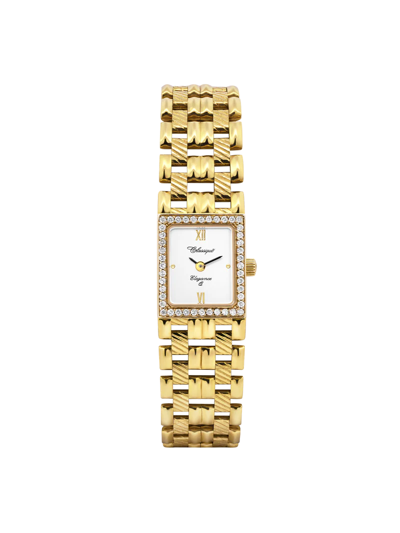 Classique Diana 14ct Solid Gold Diamond Watch