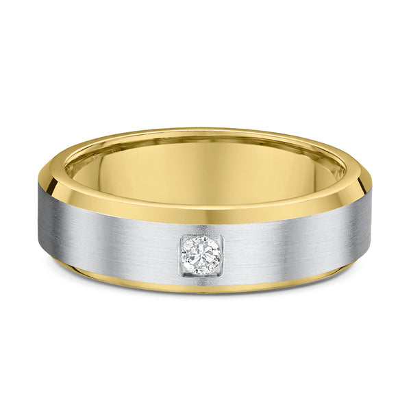 Yellow & White Gold – Men’s Diamond Ring