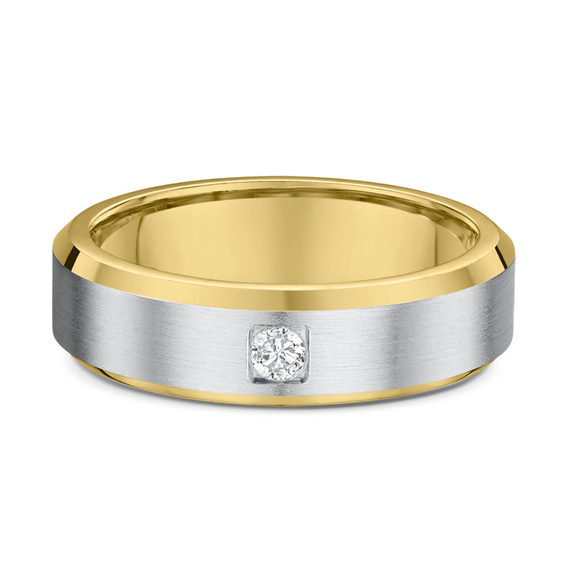 Yellow & White Gold – Men’s Diamond Ring