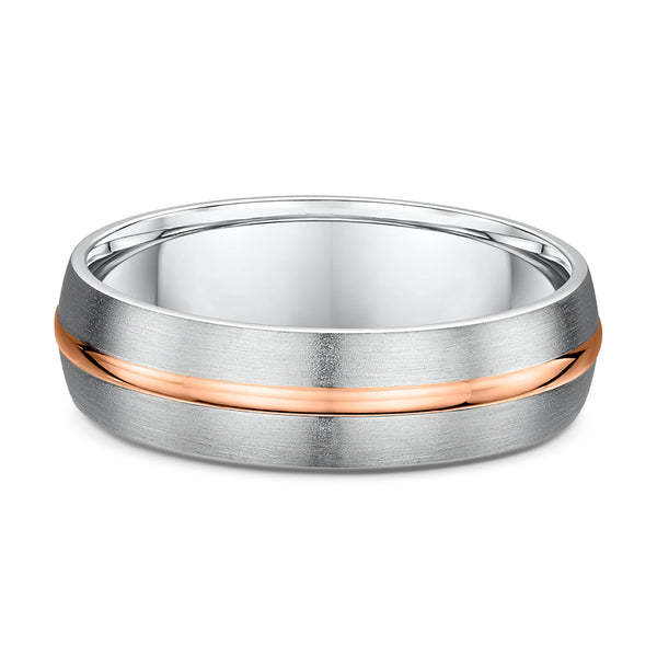 Rose & White Gold – Men’s Wedding Ring