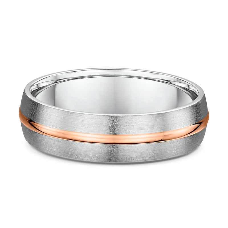Rose & White Gold – Men’s Wedding Ring