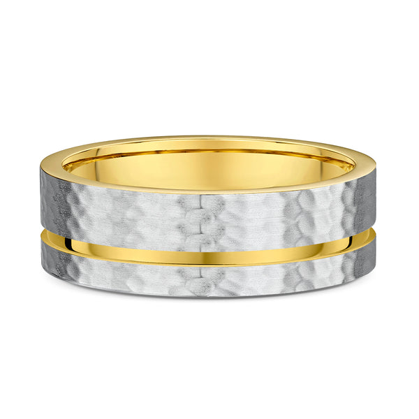 Yellow & White Gold – Men’s Wedding Ring