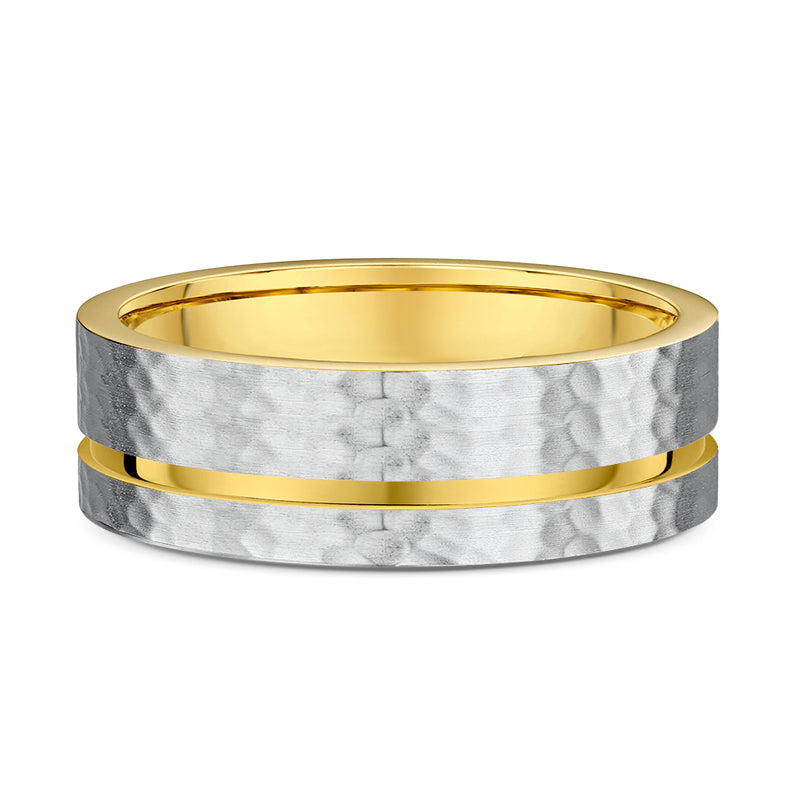 Yellow & White Gold – Men’s Wedding Ring