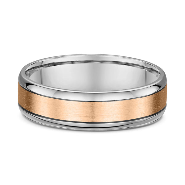 Rose & White Gold – Men’s Wedding Ring