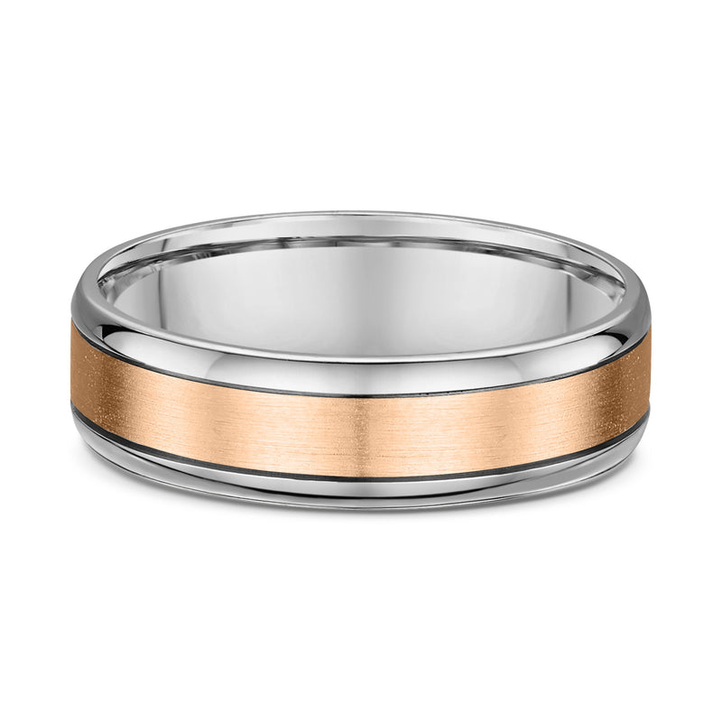 Rose & White Gold – Men’s Wedding Ring