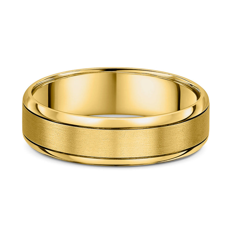 Classic Brushed - Yellow Men's Wedding Ring