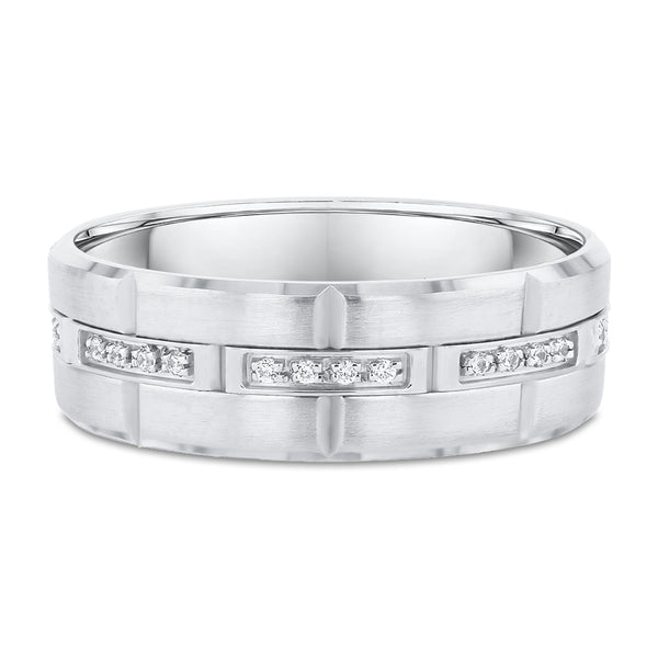 White Gold – Men’s Diamond Ring