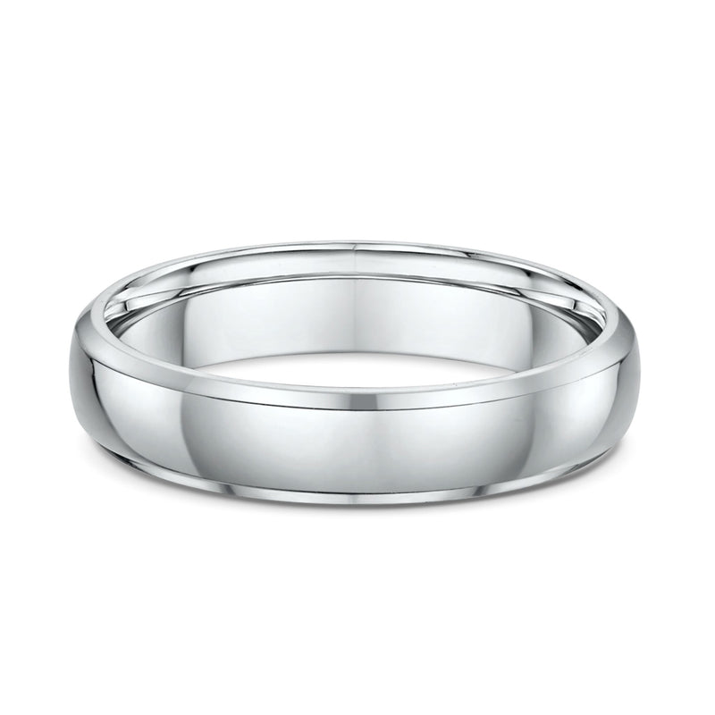 Classic 5mm – White Men’s Wedding Ring