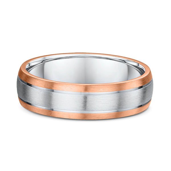 Rose & White Gold – Men’s Wedding Ring