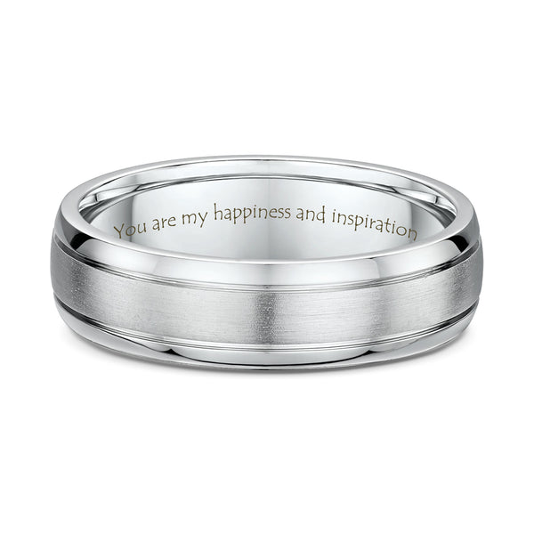 White Gold – Men’s Wedding Ring