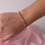 9ct Yellow Gold Solid Belcher Bracelet