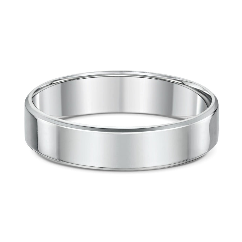 Classic 5mm – White Men’s Wedding Ring