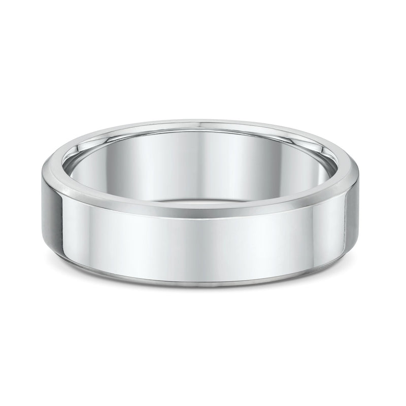 Classic 6mm – White Men’s Wedding Ring