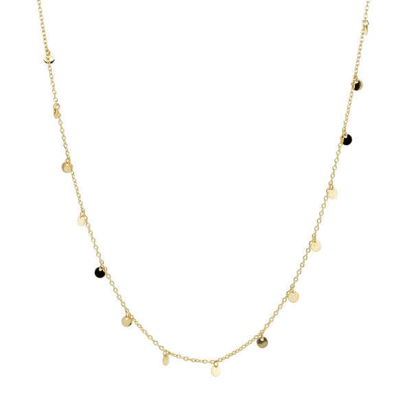 Necklace with Hanging Discs