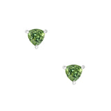 9ct white gold Melba Trilliant Earrings featuring triangular cut natural Australian teal sapphires (1.24ct total), available at York Jewellers Penrith and Warriewood (Sydney).