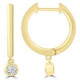 9ct yellow gold diamond hoop earrings, available at York Jewellers Penrith and Warriewood (Sydney).