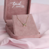 9ct yellow gold Gemini pendant attached to a matching 40cm plus 5cm chain, available at York Jewellers Penrith and Warriewood (Sydney).