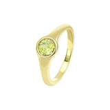 9ct yellow gold Ingrid Ring featuring a single round brilliant cut yellow sapphire (0.75ct), available at York Jewellers Penrith and Warriewood (Sydney).