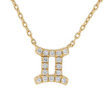 9ct yellow gold Pisces pendant with carcelated round brilliant cut diamonds available at York Jewellers Penrith and Warriewood (Sydney).