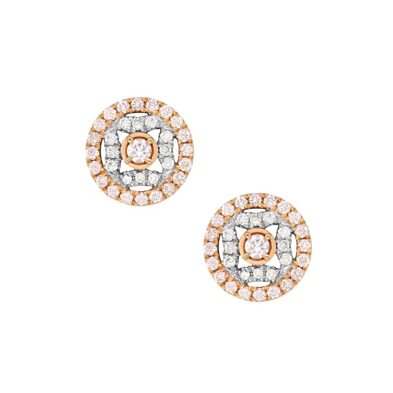 Blush Layla Pink Diamond Stud Earrings