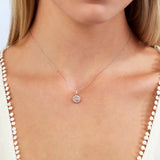 Blush Katherine Pink & White Diamond Pendant