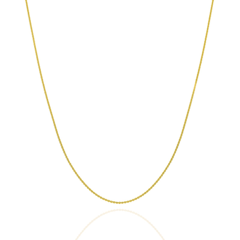 9ct Gold 0.90mm Cable Chain 40cm